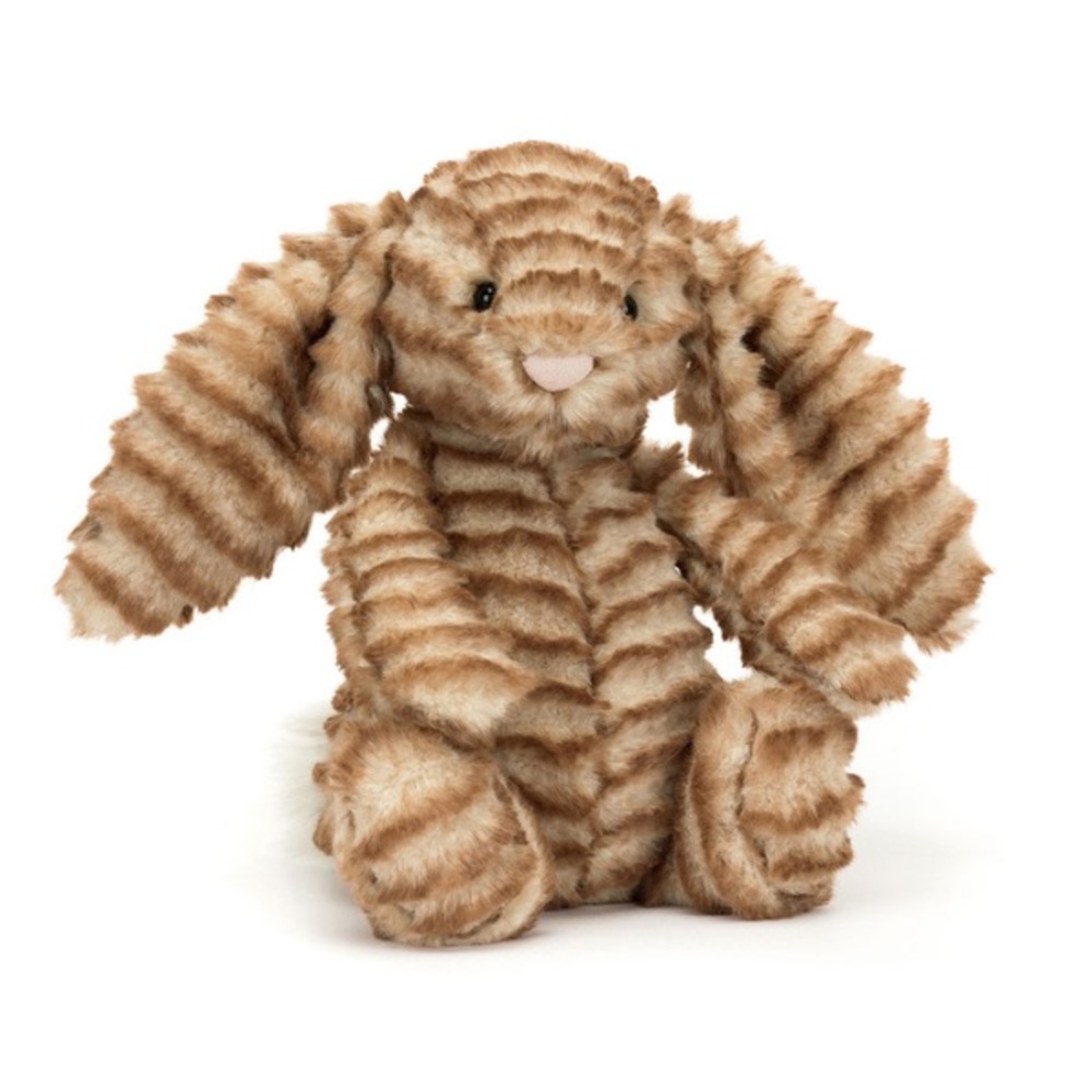 Jellycat Brown Striped Bunny Plush